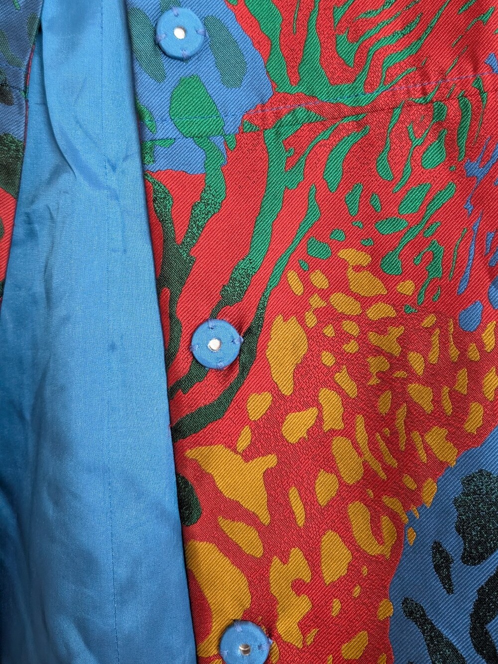 Anne Klein Bright Animal Print Coat - Picture 5 of 7